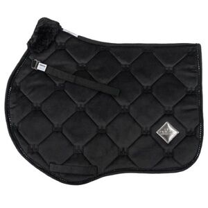 HH Unique Horse Wear Black Tudor Jump Saddle Pad - Horse (full sized)